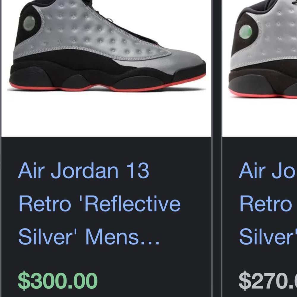 Air Jordan Retro 13 Reflective Silver